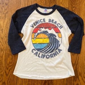 Royal Apparel Venice Beach California 3/4 sleeve shirt
